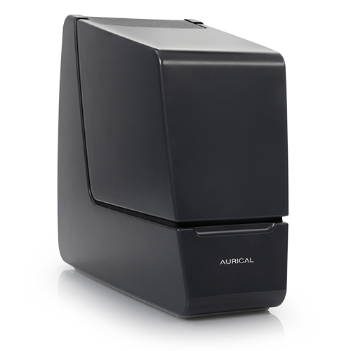 Aurical IQ HIT hearing instrument test chamber for accurate hearing aid verification.