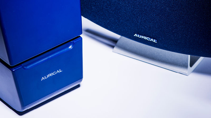 Aurical audiometry equipment components used in hearing aid fitting and verification.