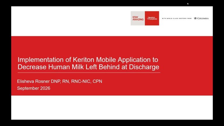 Implementation of Keriton mobile application to decrease human milk left behind at discharge