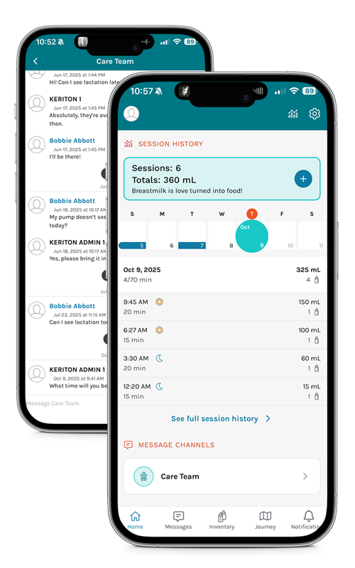 Keriton feeding management platform for the NICU, PICU, and Pediatric Care.